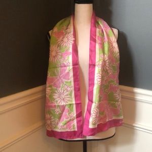 Lilly Pulitzer Breast Cancer awareness scarf